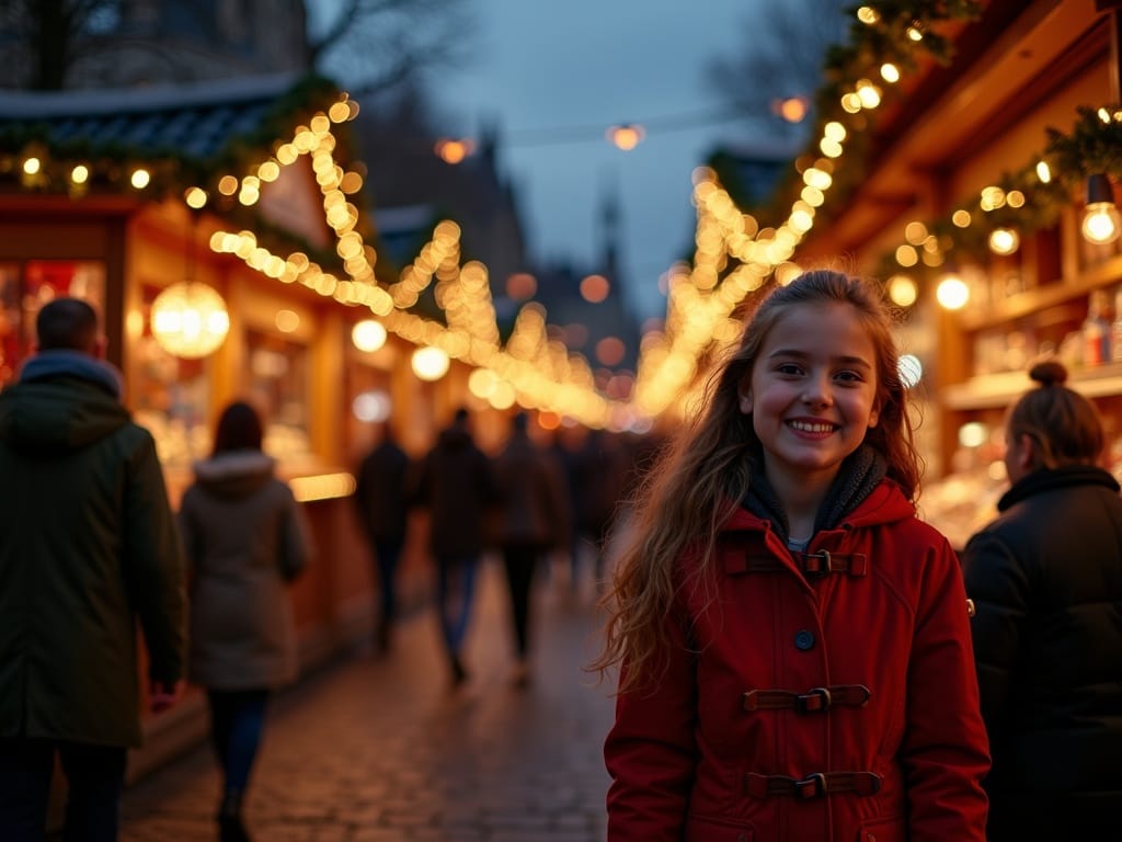 Vlaamse familie geniet van kerstmarkt in Londen met feestverlichting en kraampjes
