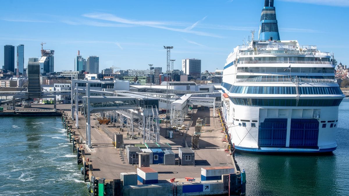 Britse haven met cruiseterminal